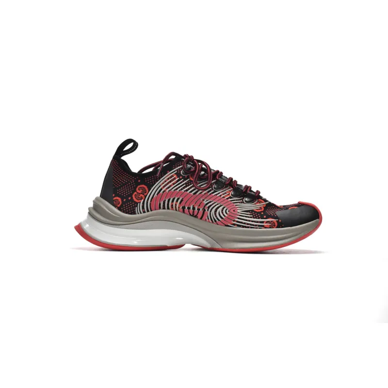 Gucci Run Sneakers Black Red  680900-USN10-8490