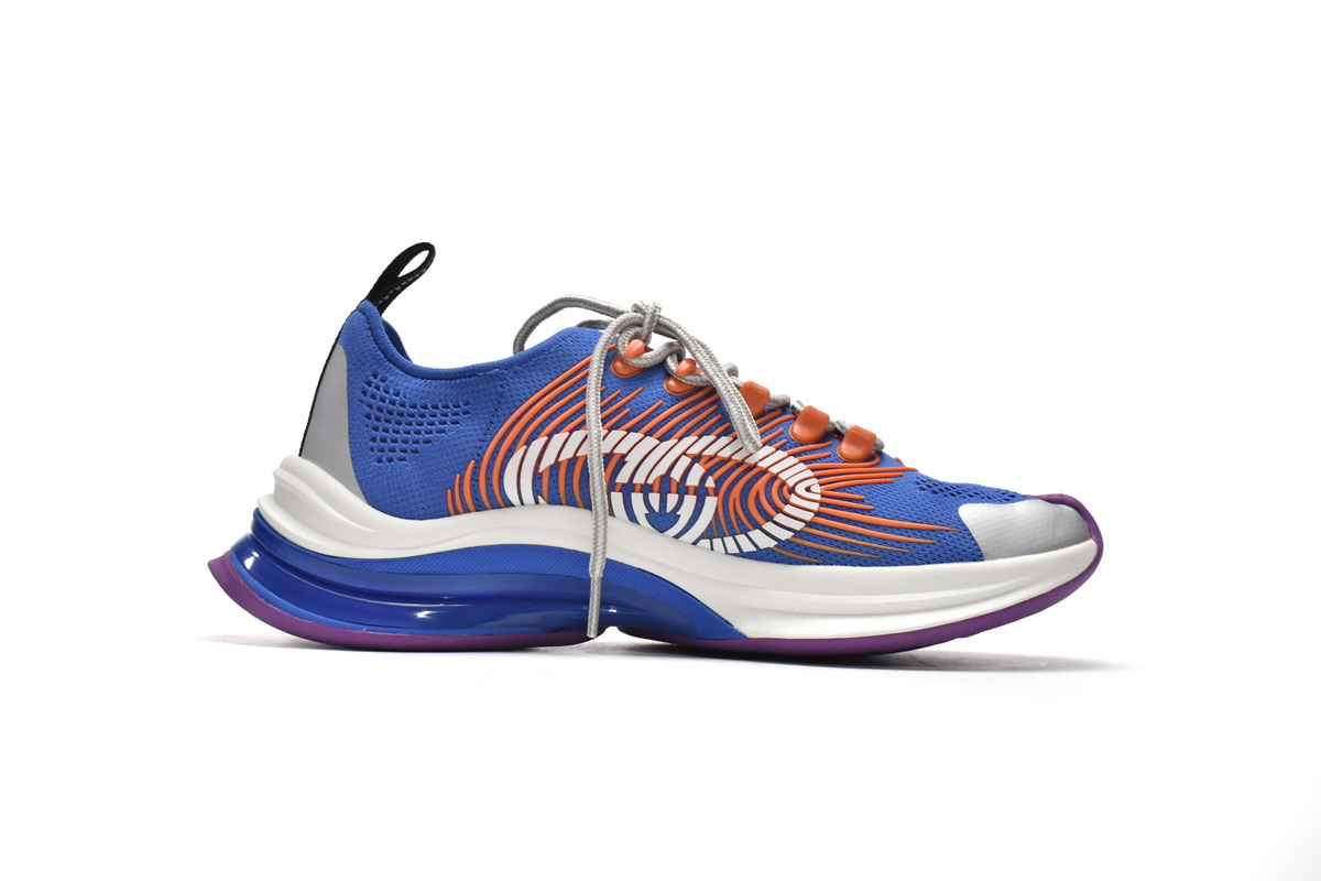 Gucci Run Sneakers White Blue Orange 680893-UFE10-8880