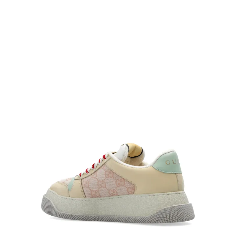 Gucci Screener Trainer Sneakers Rice flour
