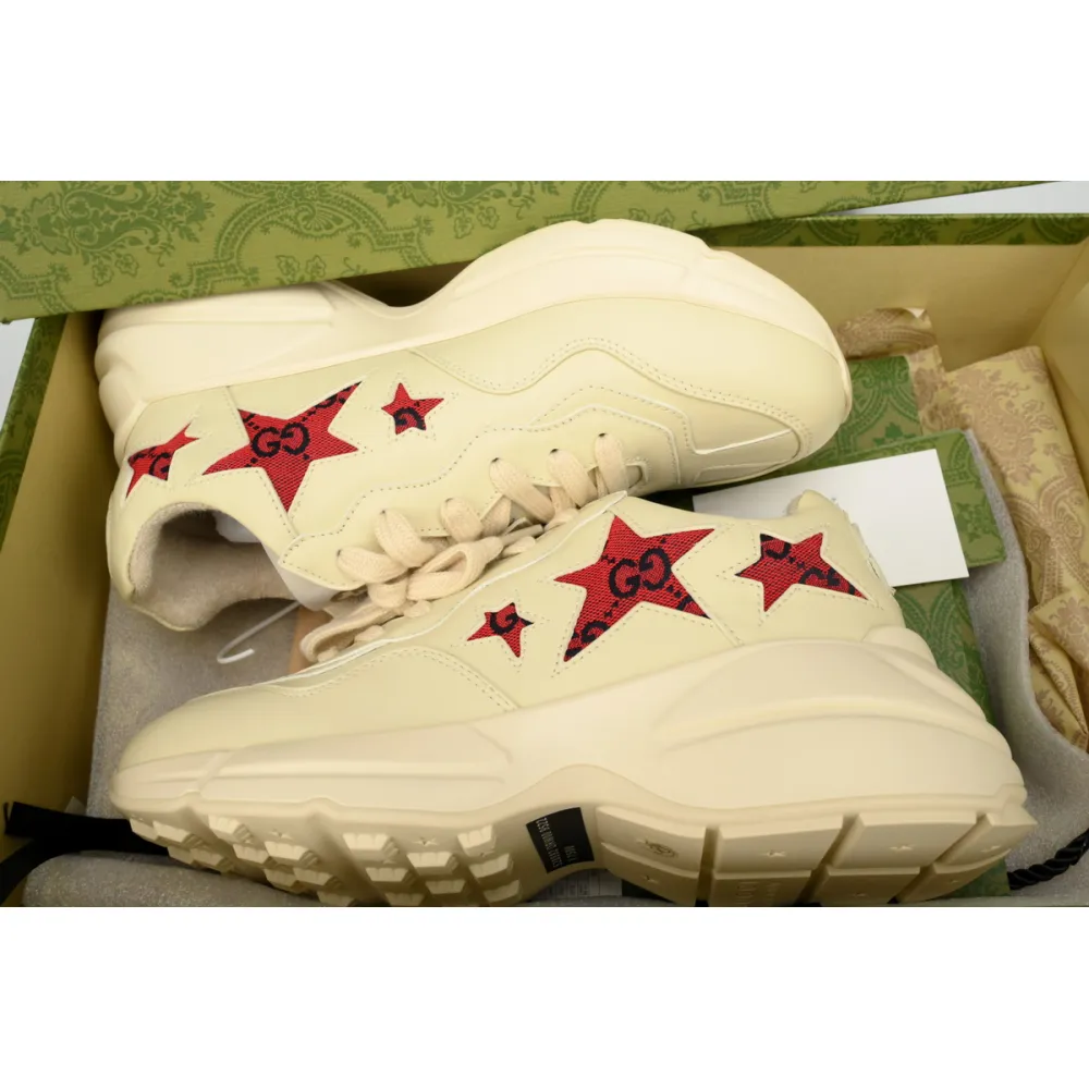 Gucci Wmns Rhyton Stars Red