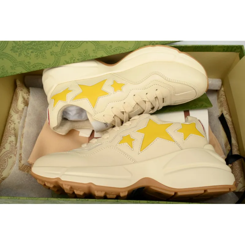 Gucci Wmns Rhyton Stars Yellow