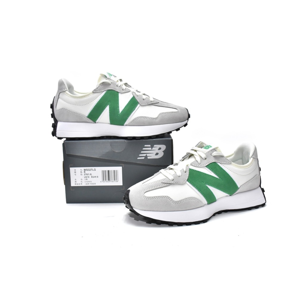 New Balance 327 White Green (Women's)  WS327LG 