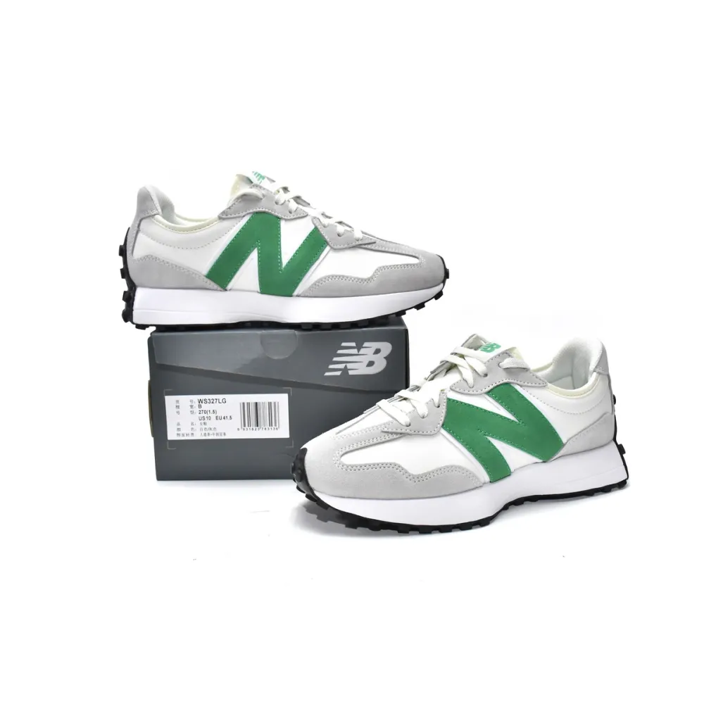 New Balance 327 White Green (Women's)  WS327LG 