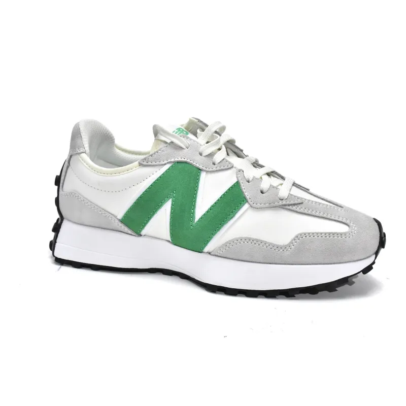 New Balance 327 White Green (Women's)  WS327LG 
