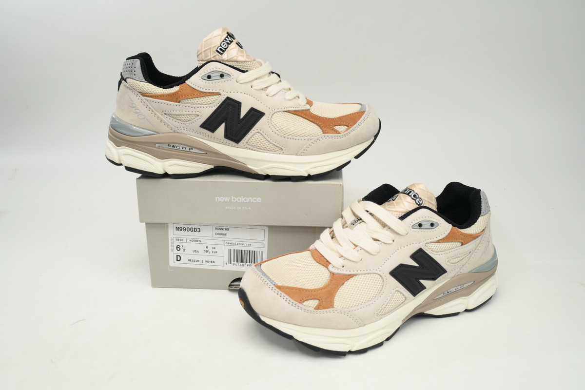 New Balance 990 Black And White Orange M990GD3