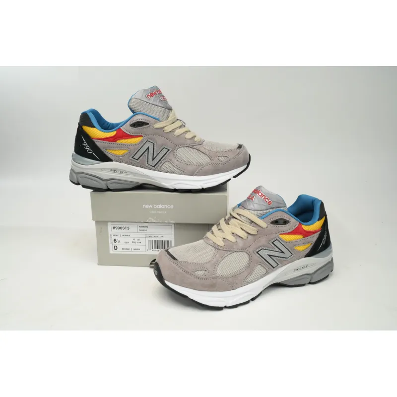 New Balance 990 Red, Yellow, And Blue  M990TS3