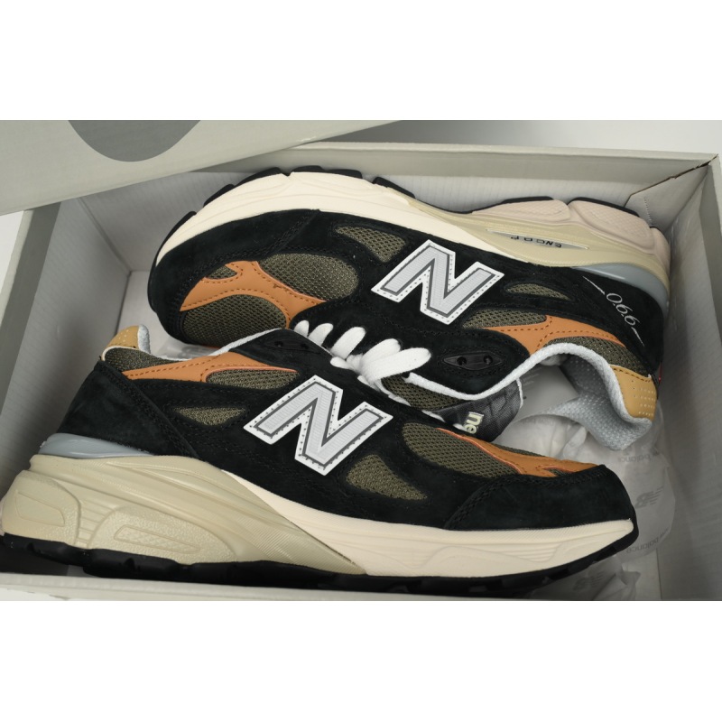 New Balance 990v3 MiUSA Black Tan  M990BB3
