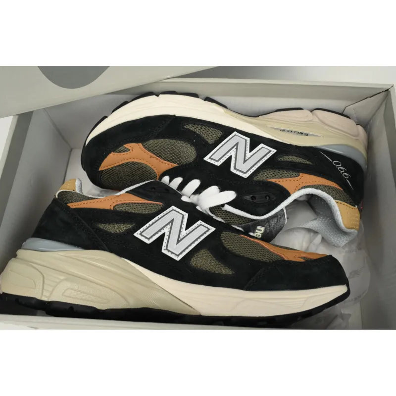 New Balance 990v3 MiUSA Black Tan  M990BB3