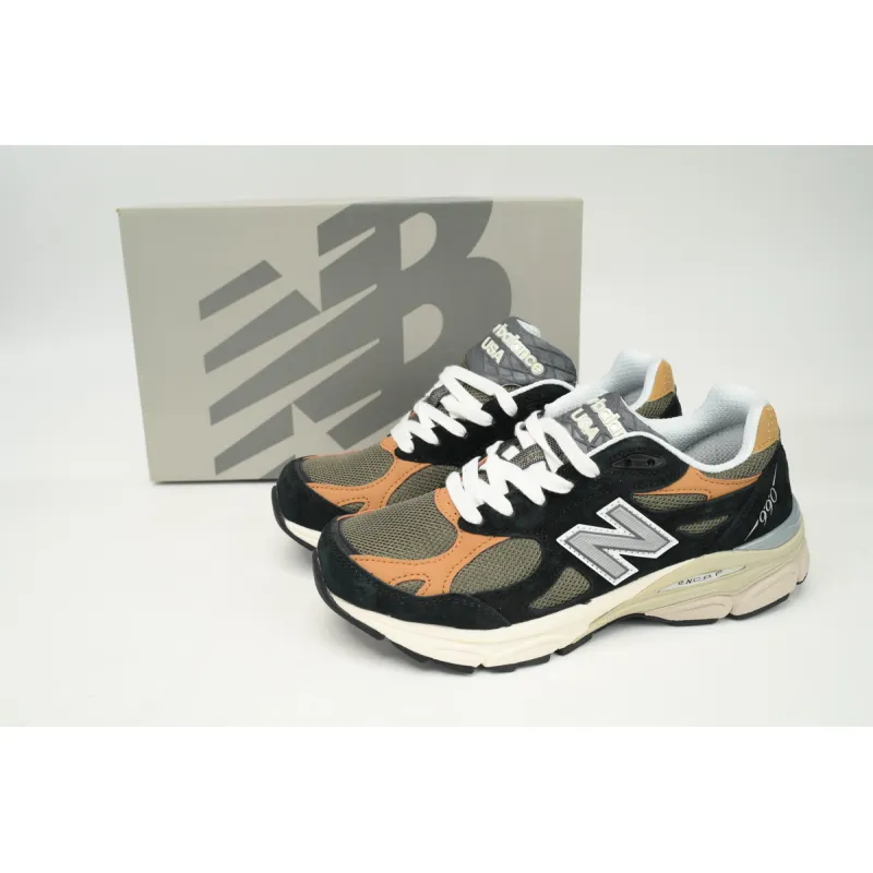 New Balance 990v3 MiUSA Black Tan  M990BB3