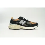 New Balance 990v3 MiUSA Black Tan  M990BB3