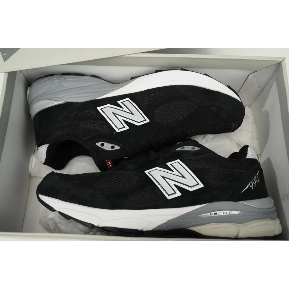 New Balance 990v3 MiUSA Black White  M990BS3