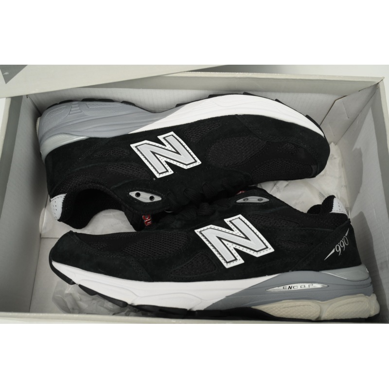 New Balance 990v3 MiUSA Black White  M990BS3