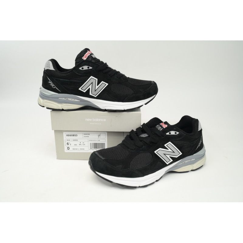New Balance 990v3 MiUSA Black White  M990BS3