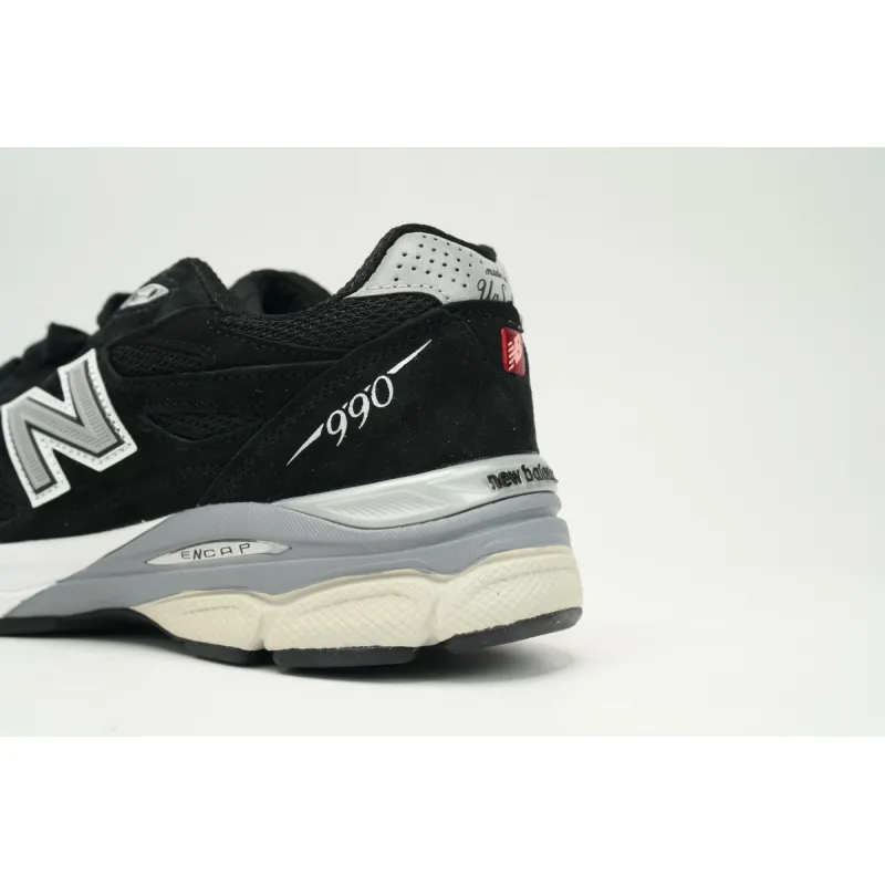 New Balance 990v3 MiUSA Black White  M990BS3