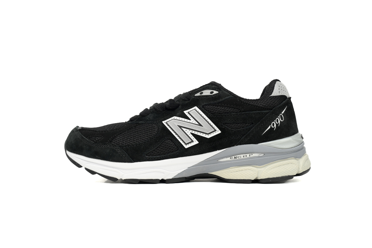 New Balance 990v3 MiUSA Black White  M990BS3
