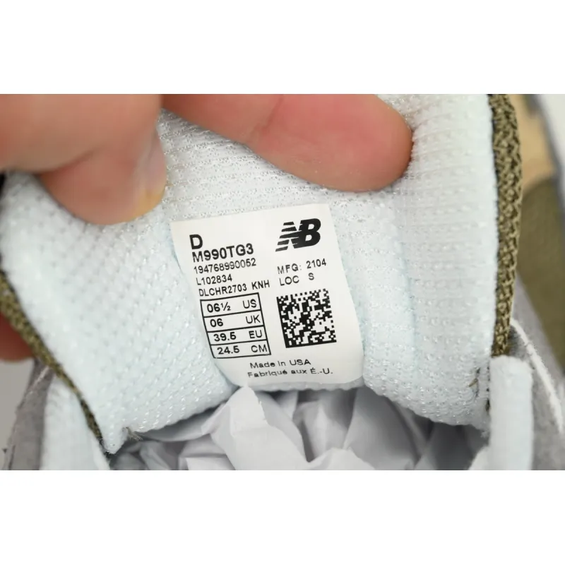 New Balance 990v3 MiUSA Teddy Santis Marblehead Incense  M990TG3