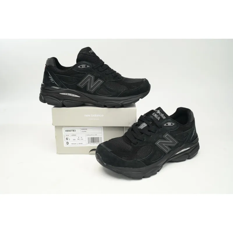New Balance 990v3 MiUSA Total Black M990TB3 