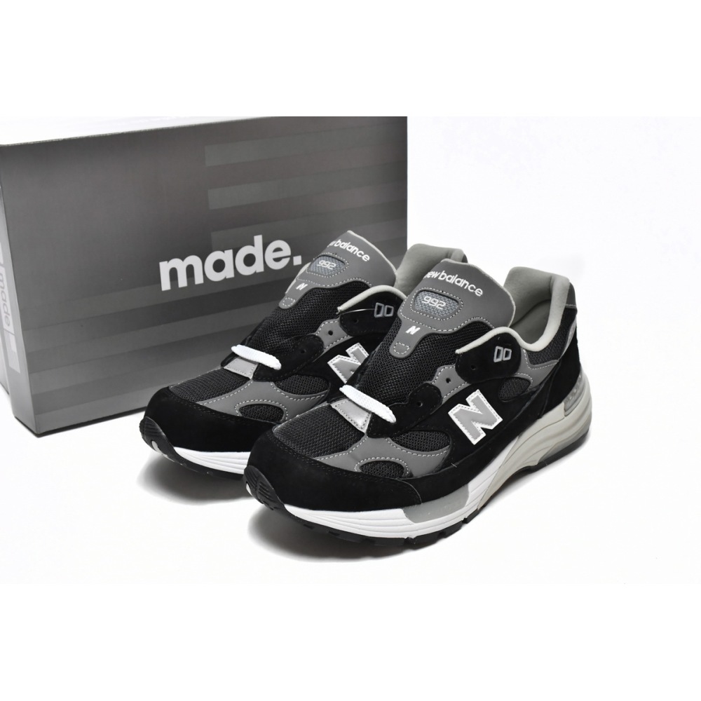 New Balance 992 Black Grey Suede M992EB
