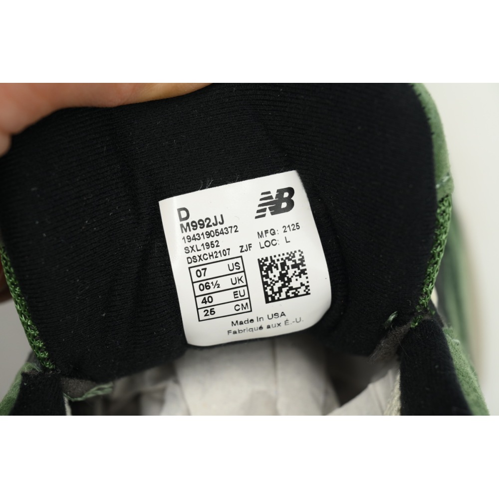New Balance 992 JJJJound Green M992JJ