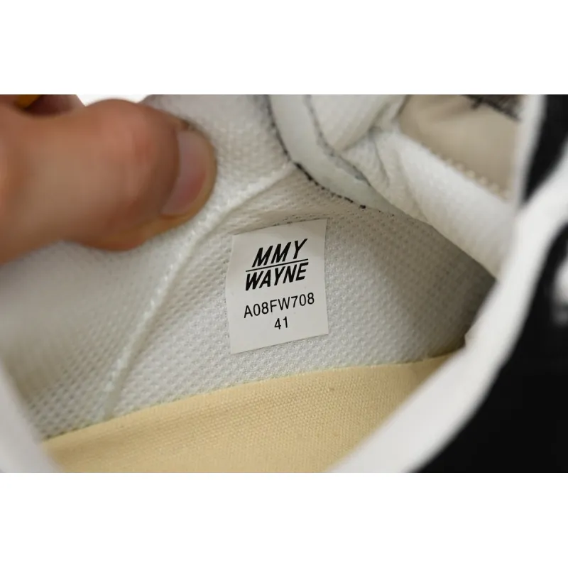  Maison Mihara Yasuhiro Wayne OG Sole Washed Canvas Low Black A08FW708
