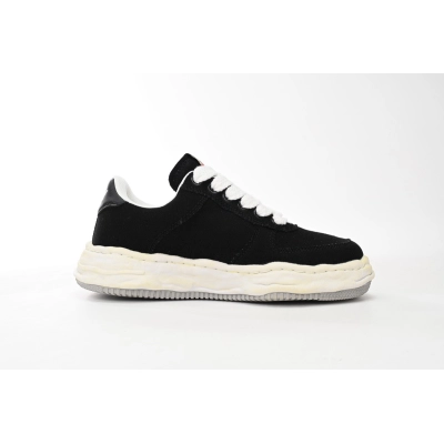  Maison Mihara Yasuhiro Wayne OG Sole Washed Canvas Low Black A08FW708 02