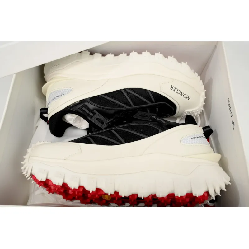  Moncler Trailgrip Leather Black And White  I209B 4M00230 M2058 