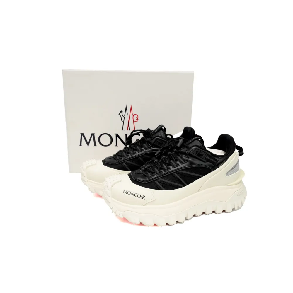  Moncler Trailgrip Leather Black And White  I209B 4M00230 M2058 