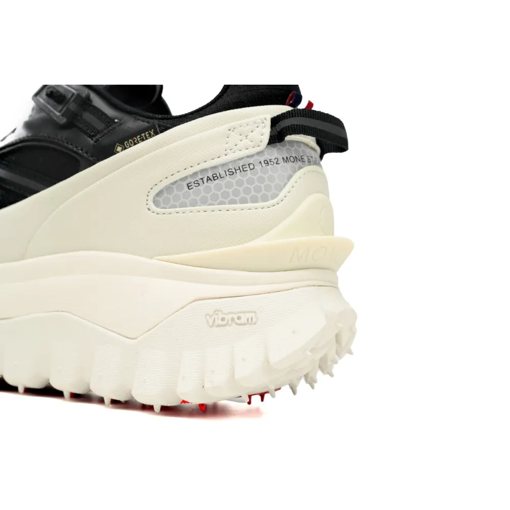  Moncler Trailgrip Leather Black And White  I209B 4M00230 M2058 