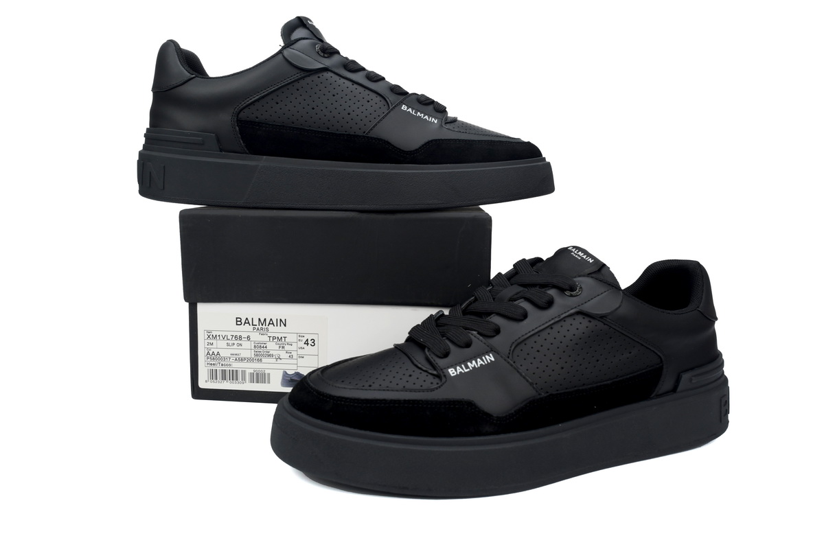 Balmain B-Court Low-Top Black