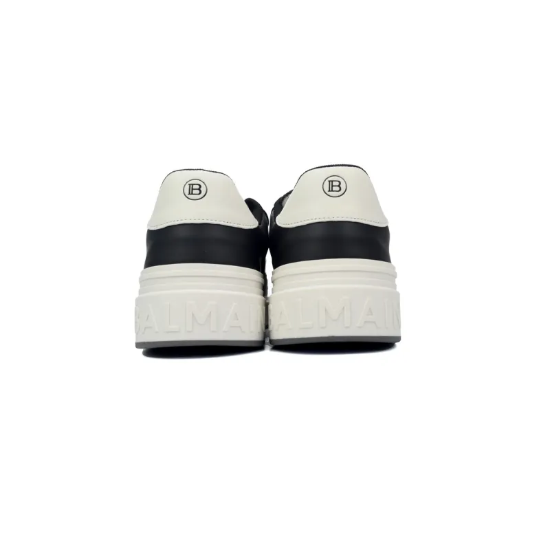 Balmain B-Court Low-Top Black  Brown