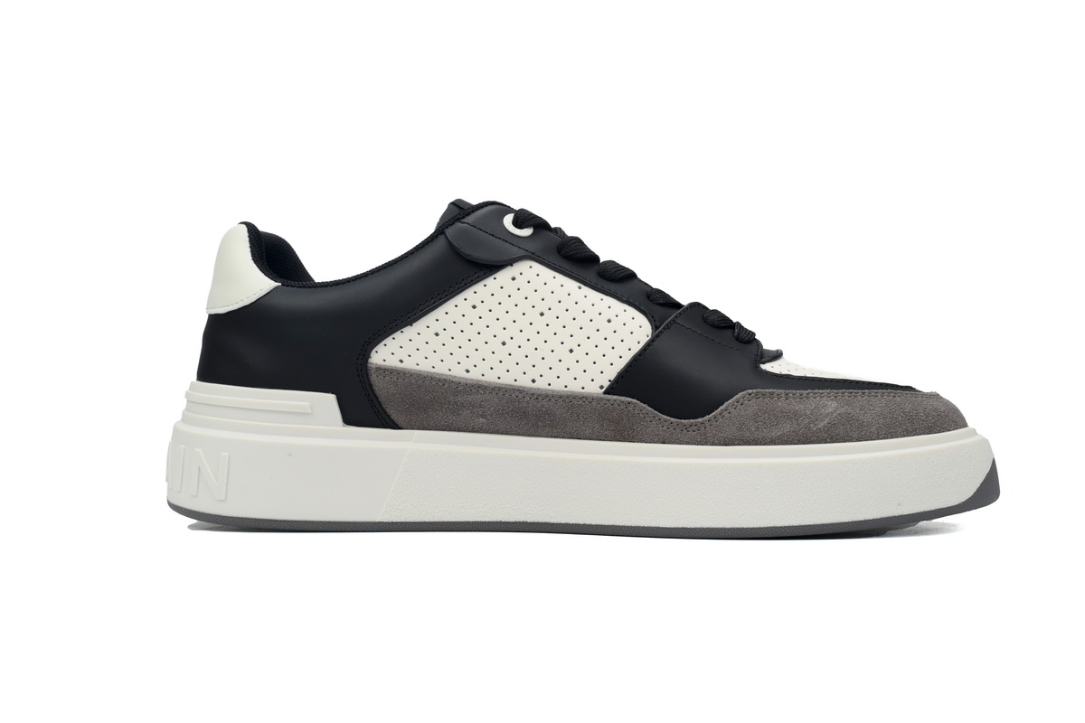 Balmain B-Court Low-Top Black  Brown