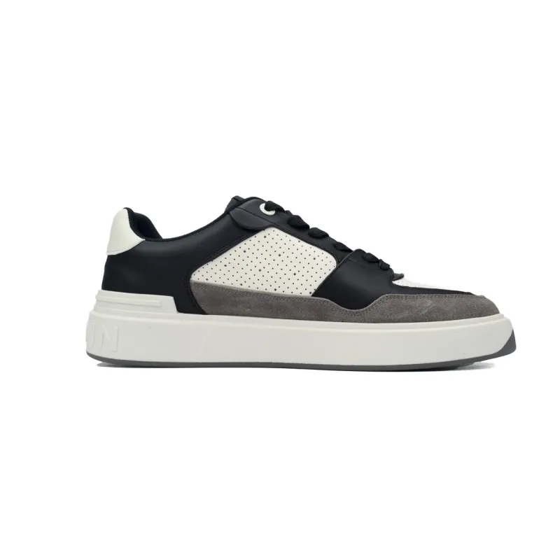 Balmain B-Court Low-Top Black  Brown