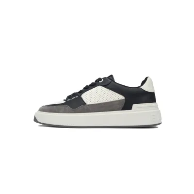 Balmain B-Court Low-Top Black  Brown 01
