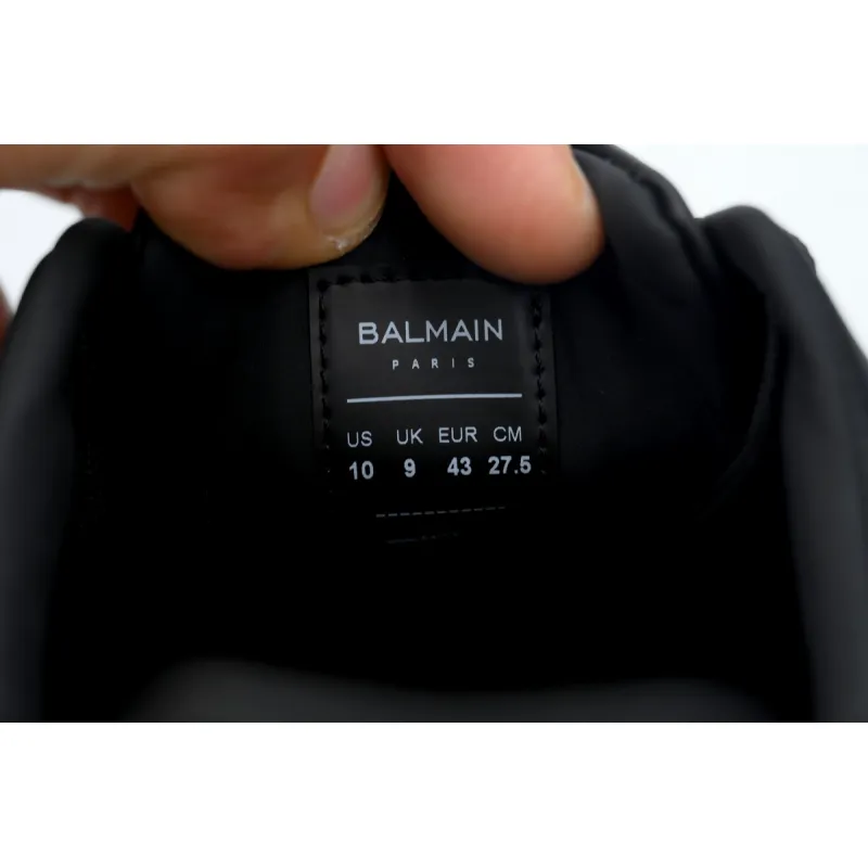 Balmain B-Court Low-Top Black Gold