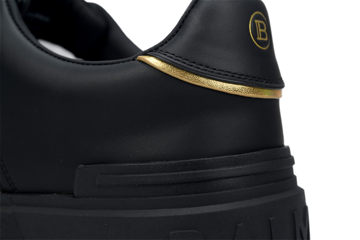 Balmain B-Court Low-Top Black Gold