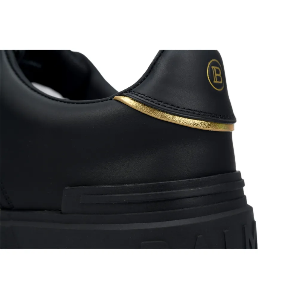 Balmain B-Court Low-Top Black Gold