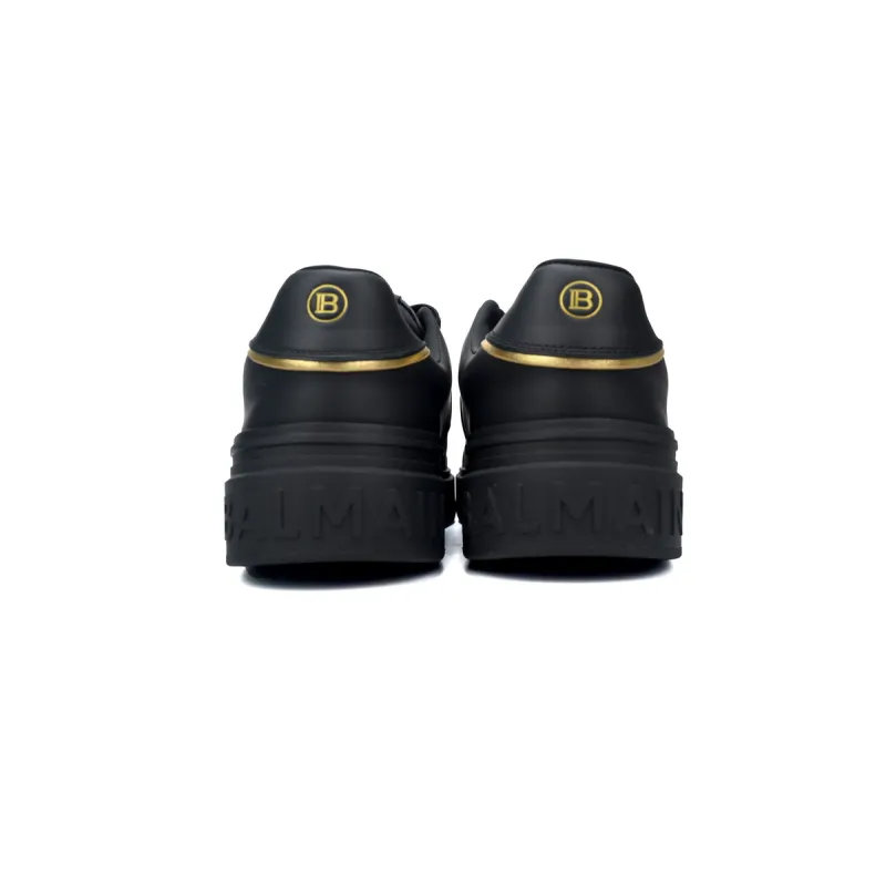 Balmain B-Court Low-Top Black Gold