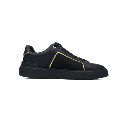 Balmain B-Court Low-Top Black Gold 02