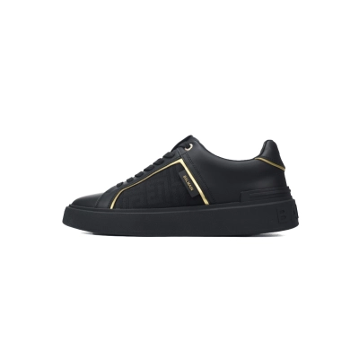 Balmain B-Court Low-Top Black Gold 01
