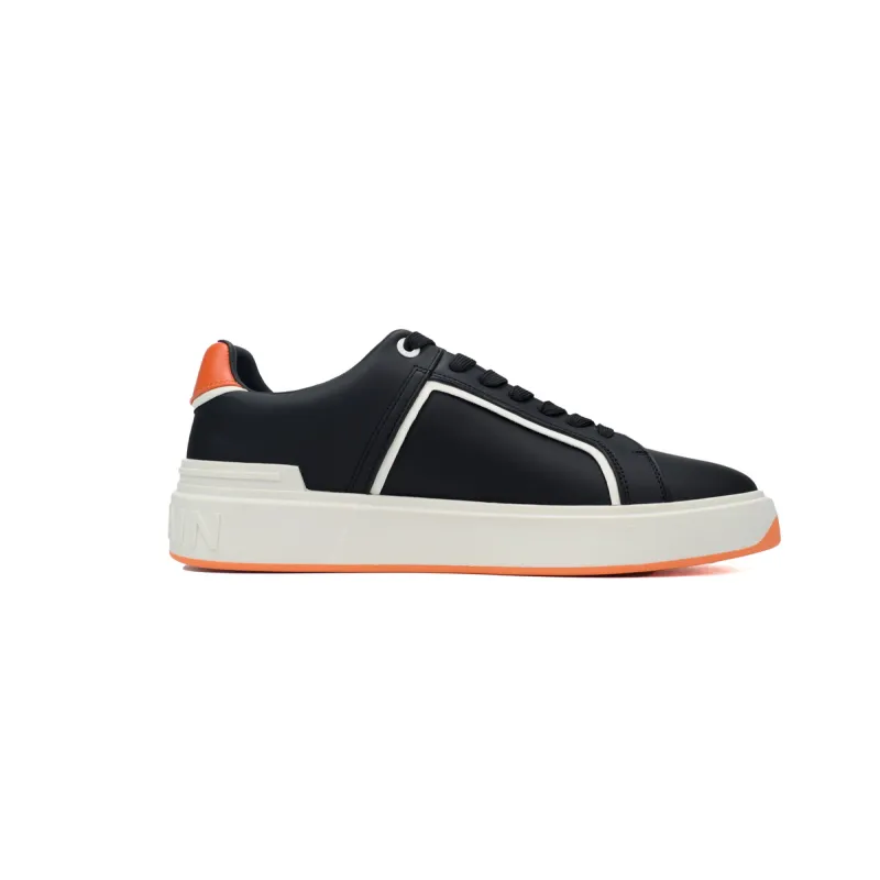 Balmain B-Court Low-Top Black Orange