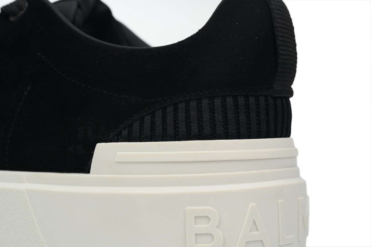 Balmain B-Court Low-Top Black White