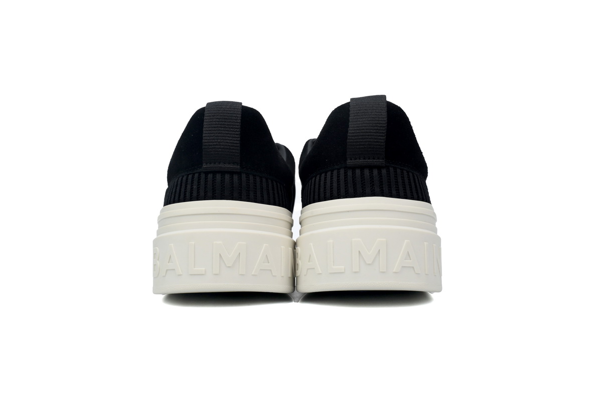 Balmain B-Court Low-Top Black White