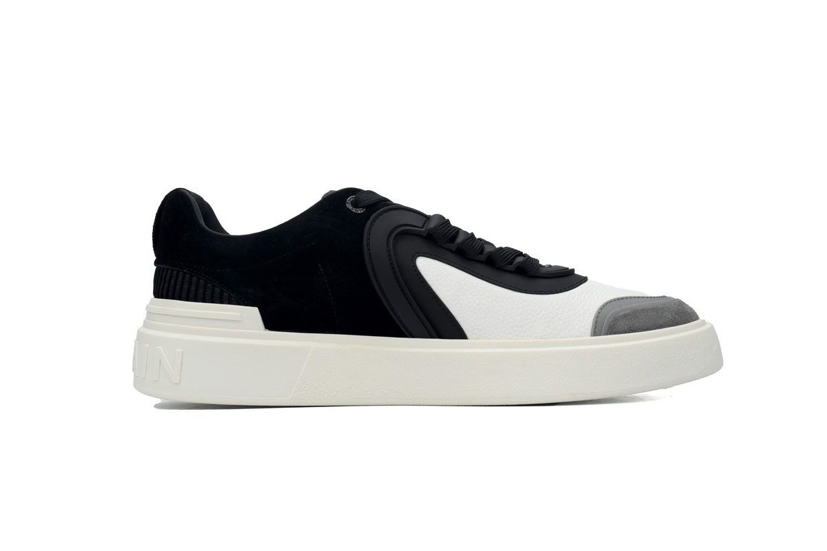 Balmain B-Court Low-Top Black White