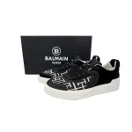 Balmain B-Court Low-Top Pattern Black White