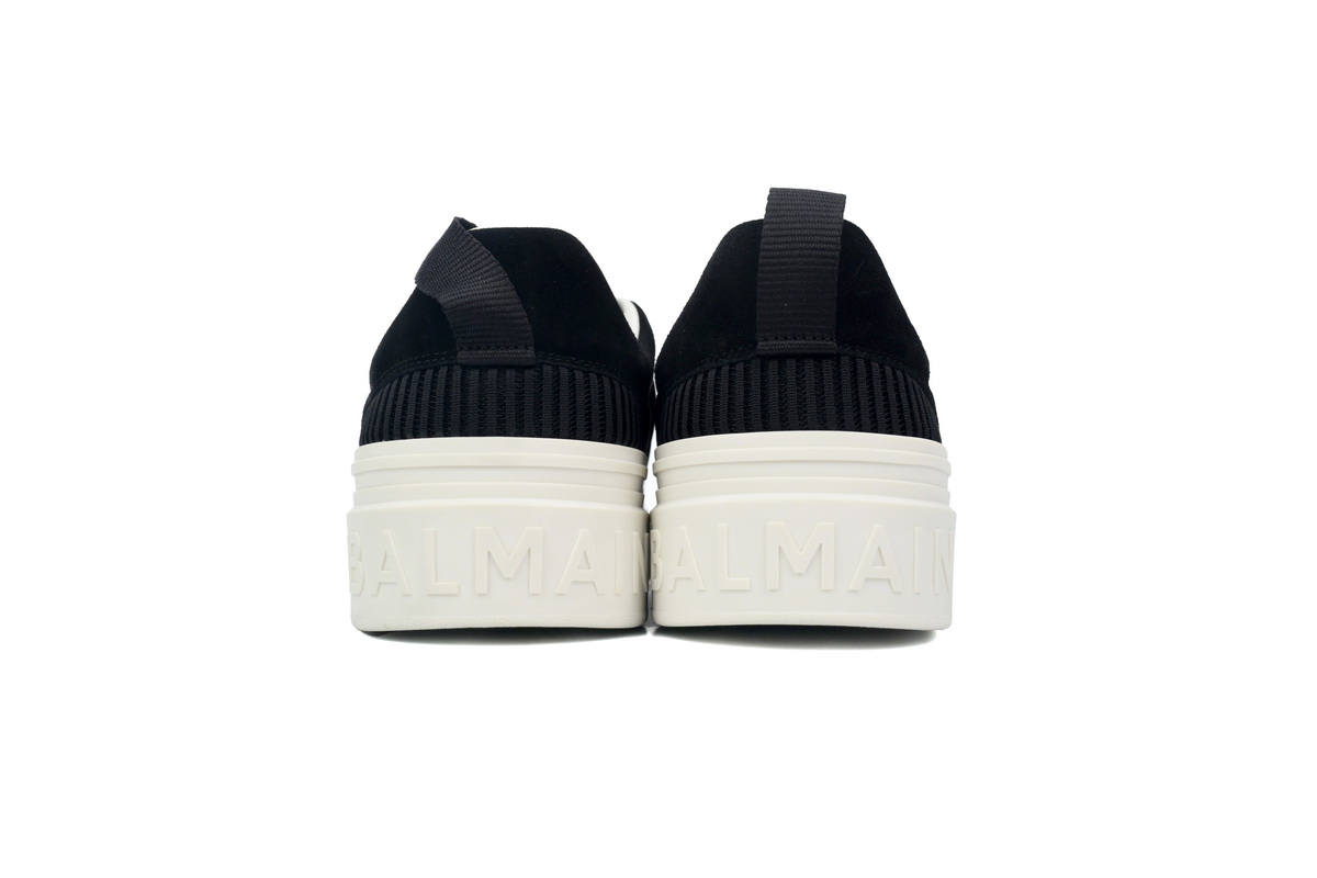 Balmain B-Court Low-Top Pattern Black White