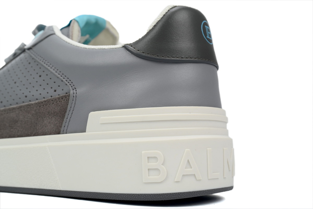 Balmain B-Court Low-Top Gray Brown