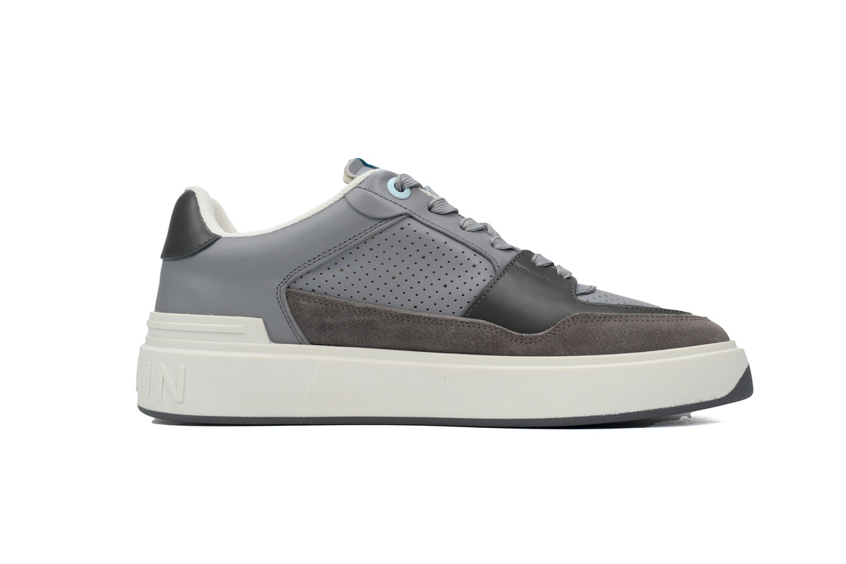 Balmain B-Court Low-Top Gray Brown