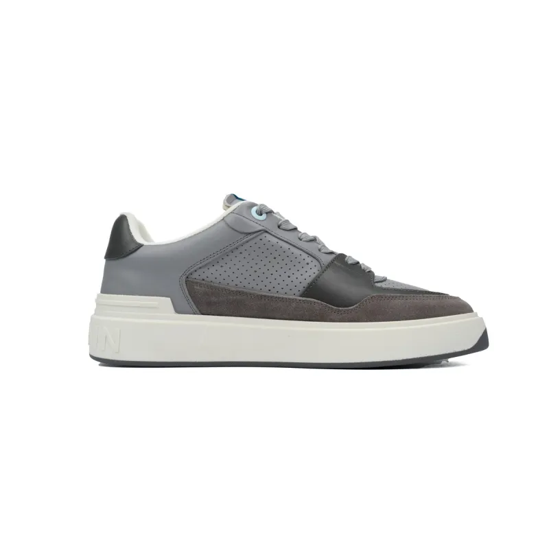 Balmain B-Court Low-Top Gray Brown
