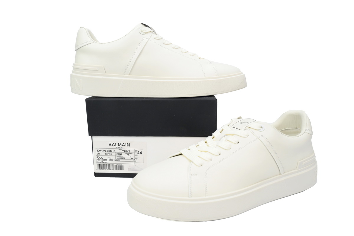 Balmain B-Court Low-Top White YM1VI288LVTR0FA