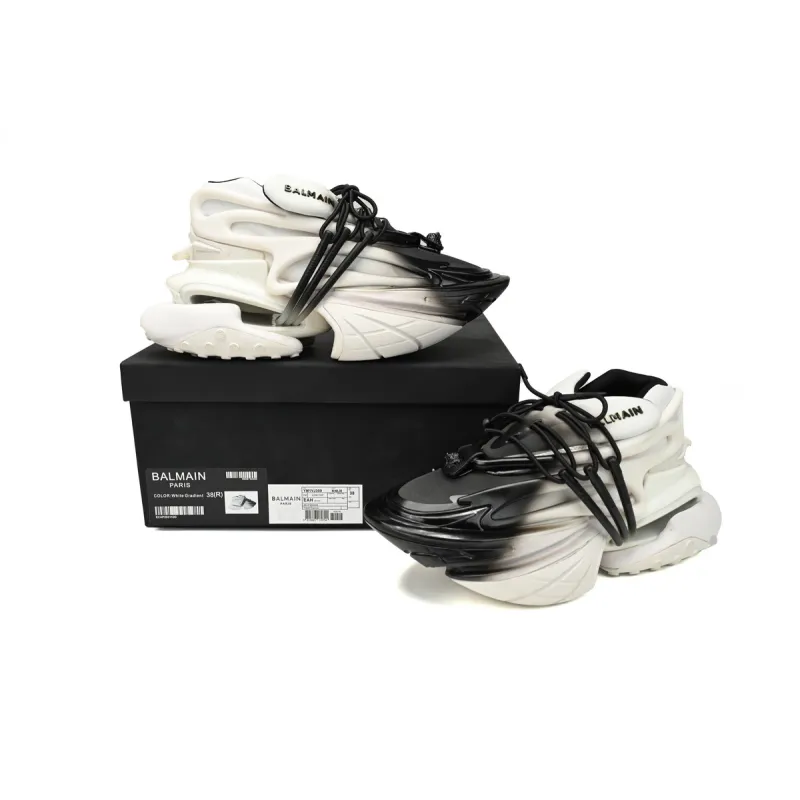 Balmain Unicorn Low-Top White Black Gradiant YM0VJ309KNED